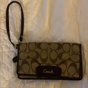 Authentic Coach wristlet/wallet